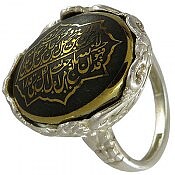انگشتر نقره حدید صینی زنانه [رزق و روزی » و من یتق الله]